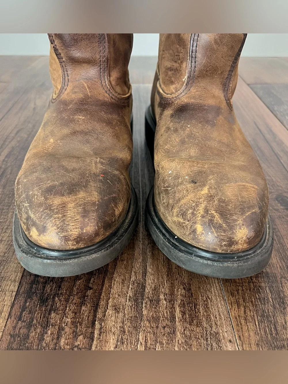 Red Wing Pecos 1124 Pull On Boots Leather Work Western Size 9.5 D Made in USA